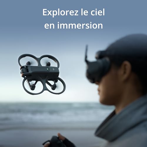 DJI Bundle Fly More Avata 2 (Batterie Unique), Drone FPV avec Caméra 4K, Protection d’hélice intégrée, Flip-Tonneau en Une Touche, Goggles 3 et RC Motion 3 Incluses, Drone Caméra pour Contenu en POV