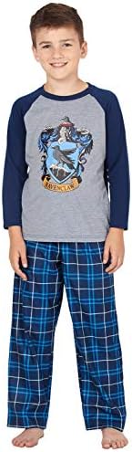 Harry Potter Pajamas Little And Big Boys Raglan Shirt And Pants Sleepwear Set - (Ravenclaw, X-Large, 14/16)