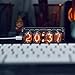 GUAZI STORE Glow Tube Clock - Retro Nixie Tube Clock with Digital Display, RGB Light, Perfect for Desktop and Room Decoration, Creative Gift