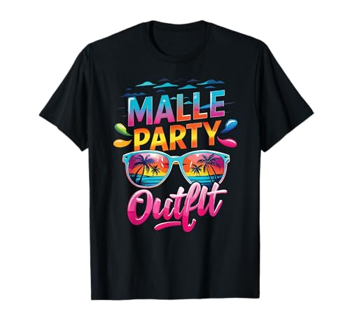 Malle Party Gruppenshirt Mallorca Outfit Damen Herren Party T-Shirt