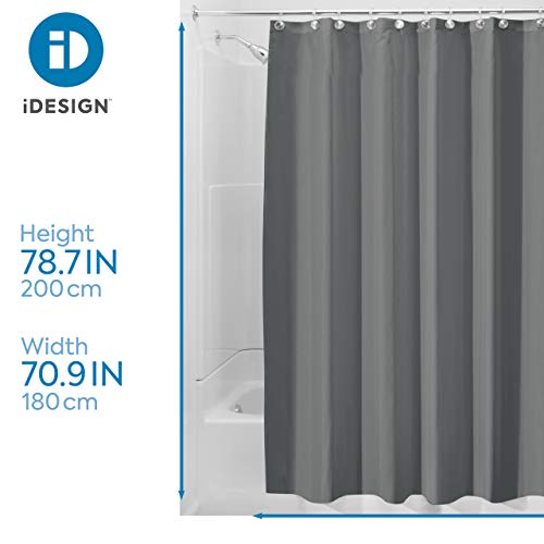 Duschvorhang iDesign aus Polyester in Dunkelgrau