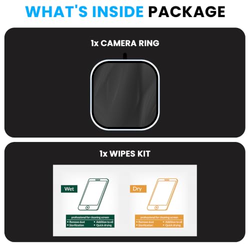 Image of FIRST MART Blue Camera Ring Guard Protector for Xiaomi 17T | Tempered Glass with Metal Alloy Rings, HD Clear, Scratch Resistant, Case-Friendly | Pack of 1