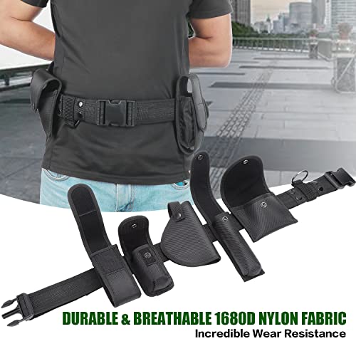 Kyrio Modular Equipment System Taktischer Hüftgurt mit Beuteln Taktischer Dienstgürtel mit Komponenten Holster für die Sicherheitsjagd von Strafverfolgungsbehörden