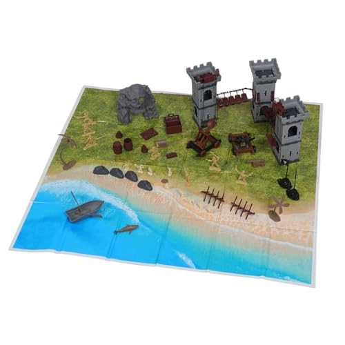 Terrain de Sable Animé par les Figurines Pirates et Soldats de ce Modèle Plastique Petit