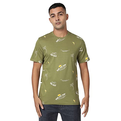 Image of Lee Men's Solid Regular Fit Tshirts