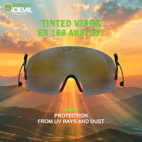 Image of GREEN DEVIL Replacment Built-in Clear /Tinted Visor