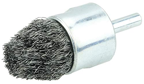 Image of Weiler 10309 Controlled Flare Crimped Wire End Brush 1 inch, .0104 inch Steel Fill, Made in The USA (Pack of 10)