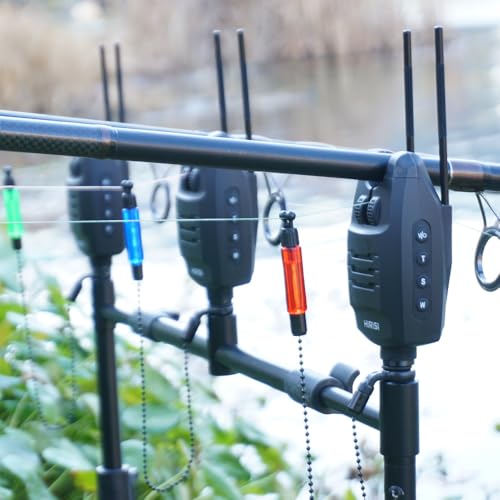 Hirisi Tackle 4pcs Carp Fishing Swingers for Fishing Bite Alarm Indicator Red Yellow Blue Green Color (Multiple) - Image 2