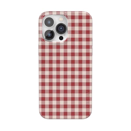 Casely iPhone 14 Pro Case | Sweet Jam | Red Gingham | Compatible with MagSafe | Classic Ultra Thin Design