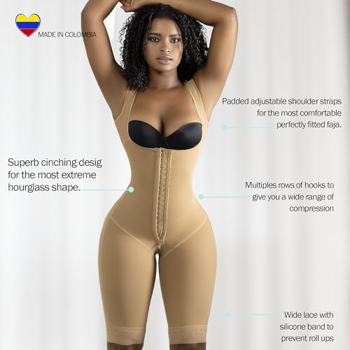Stage 2 Colombian BBL Faja- Post Surgical Recovery Shapewear For Tummy Tucks Lipo360 or BBL Compression Garment (Nude, X Large) - Thumbnail 7