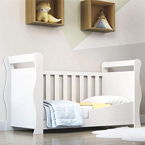 Berço Americano Minicama 3 em 1 Dom Branco Grão de Gente