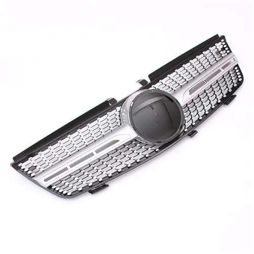 Calandre pour Benz ML W164 style diamants chrome black avec grille de course robuste - 6