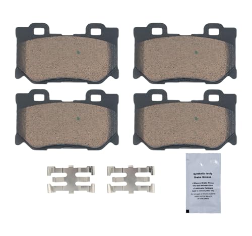 Image of HUSCH D1347 Rear Ceramic Brake Pads Kit Fit For INFINITI FX50 2009-2013, For G37 2008-2013, For M37 2011-2013, For M56 2011-2013, For Q50 2014-2019, For Q60 2014-2015, For Q60 2017-2018