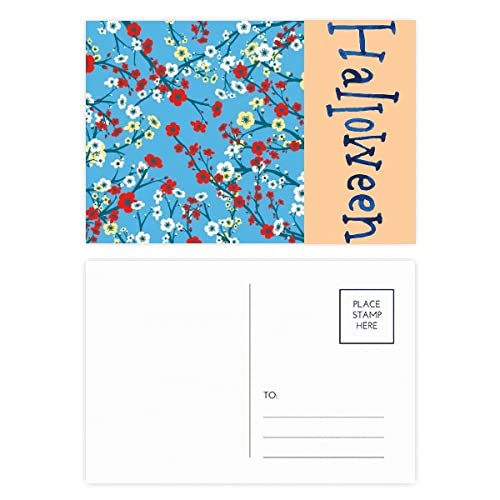Cartes postales Halloween branch sakura japonais pour éviter les vœux banals d'automne