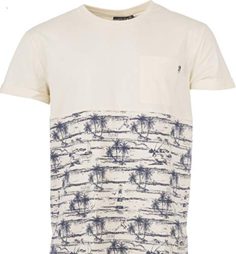 PICTURE Organic Clothing Wellington Men Tee Shirt Off White Organic Cotton NEU, Größe:XL