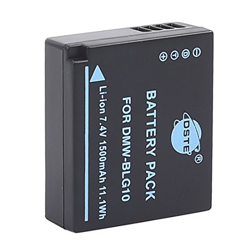 DSTE Rechargeable Li-ion Battery Compatible for DMW-BLG10, DMW-BLG10E and Panasonic Lumix DC-LX100 II, DMC-GF6, DMC-GX80, DMC-GX85 Camera