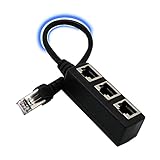 Cable de extensión LAN Splitter RJ45 Ethernet 1 macho a 3 hembra Ethernet Splitter Cable de extensión Adaptador hembra Conector de cable LAN
