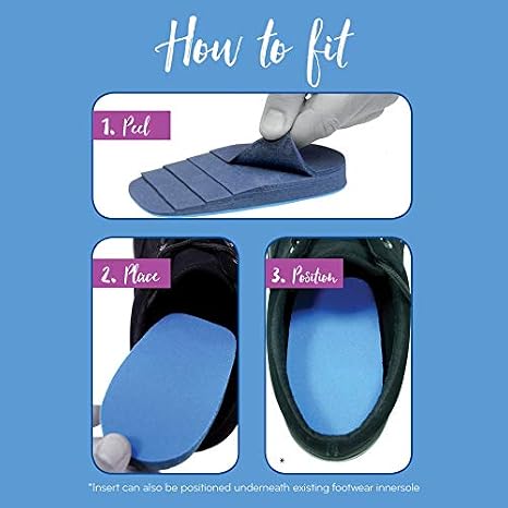 Orthotix - Rialzo interno per scarpa, altezza regolabile (3-15 mm), 5  livelli Per compensare dismetria gambe, infortuni al tendine di Achille. :  Salute e cura della persona
