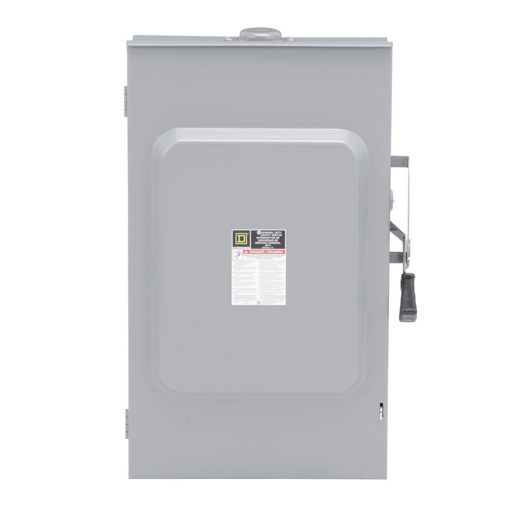 Square D por SCHNEIDER ELECTRIC d324nrb 200-amp 240-volt 3 polos fusible interruptor de seguridad al aire libre deber General