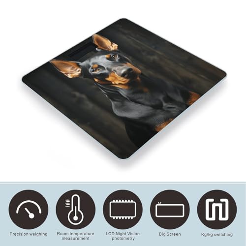 Báscula Digital Doberman para Baño Compacta y Precisa miniatura 3