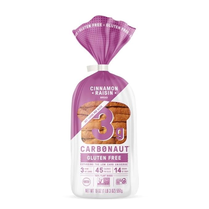 Generic - Carbonaut Bread Cinnamon Raisin, 19 OZ 1 Pack