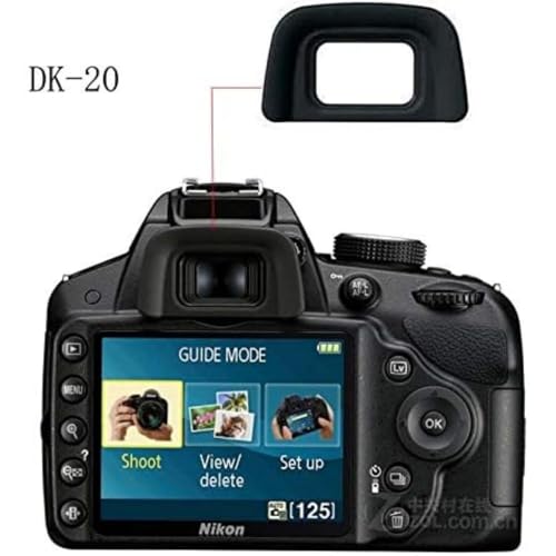 Image of MOSTOS - DK-20 Camera Eyepiece Eyecup Viewfinder for Nikon D5600 D5200 D5100 D5000 D3100 D70 D70S D60 D50 D40 D750 Camera's
