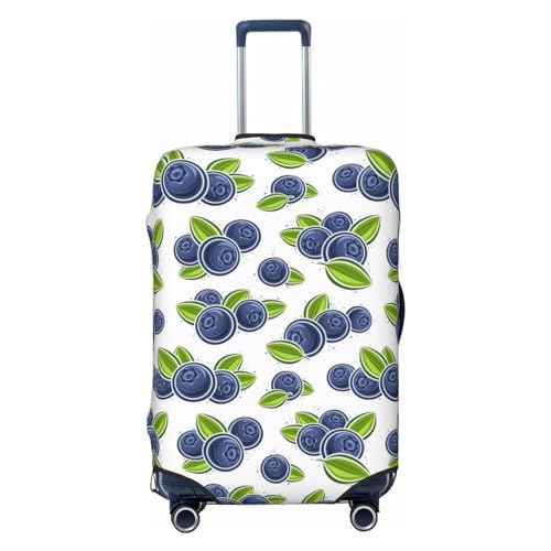 Blueberry Design Cute Luggage Cover Protector Anti-Scratch Washable Fits 18-32 Inch Luggage-Small