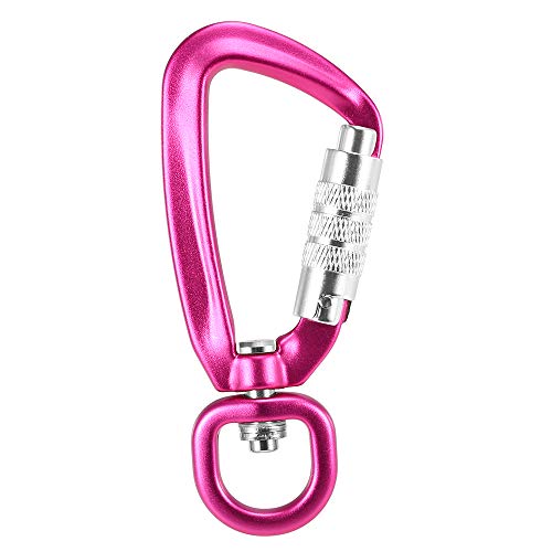 Carabiner Clip, Andoer Mosquetão giratório Mosquetão giratório 360 ° Mosquetão giratório pequeno Mos