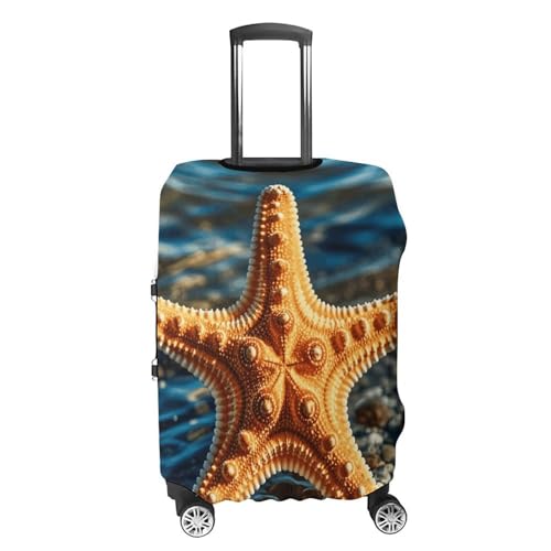 Travel Luggage Cover Elastic Suitcase Protector Anti-Scratch Washable Beautiful Starfish Luggage Sleeve Tsa Approved Carry on Covers Baggage Cover Fits 18-32 Inch Luggages4