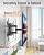 ELIVED Heavy Duty TV Mount for Most 50-110 inch tvs, Holds up to 250 lbs, Full Motion TV Wall Mount Swivel and Tilt, Slim Wall Mount Bracket Max VESA 800x600mm, Fits 12"/16"/18"/24" Studs