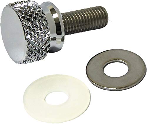 HardDrive 05-319: Knurled Seat Knob 1/4-28 Stepped Chrome