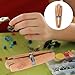 TOPPERFUN 2Pcs Wooden Ring Clamps, 6in Jeweler Stand Pliers Jewelry Vise, Jewelry Clamps Wedge Jeweler Hand Tools Ring Holding Tools for Making File Polishing Grinding Gemstone Setting