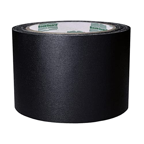 Bookguard 1 Inch, 2 Inch And 3 Inch Premium Cloth Bookbinding Repair Tape, 15 Yard Rolls, Black #TOP3