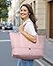 HOTOR Travel Duffel Bag - Weekender Bags for Women, Carry On Overnight Bag with Shoe Compartment, with Toiletry Bag for Travel Essentials and Travel Accessories, Pink, 13.4