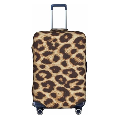Leopard Pattern Printed Luggage Cover Elastic, Washable, Universal Fit 18-32 Inch Travel Suitcase Cover Easy To Identify