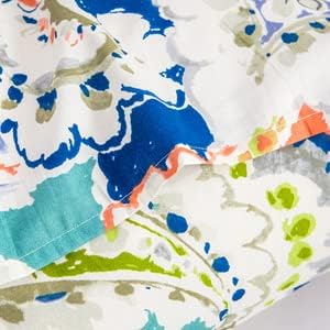 Miniatura 6 de YuHeGuoJi - Juego de 2 fundas de almohada naranja y azul, tamaño Queen, 100% algodón, con estampado Paisley decorativo de estilo bohemio, cierre de