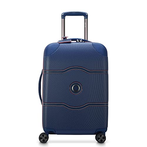 DELSEY Paris Chatelet Hardside 2.0 bagage med spinner-hjul, marinblå, handbagage 51 cm, ingen broms