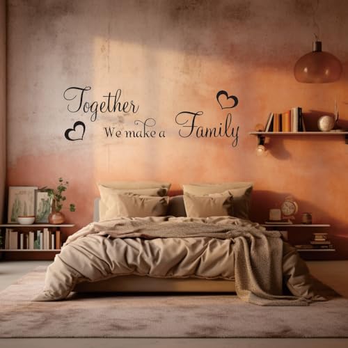 Vinilo Decorativo de Frase para Pared "Juntos Hacemos una Familia" miniatura 7