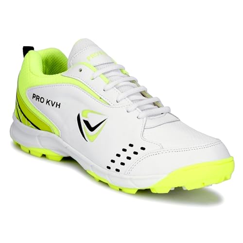 Image of PRO KVH Plus Cricket Shoes for Men|Lightweight & Durable All-Round Performance Cricket Shoes|PVC Studs Spikes Sports Shoe for Unisex