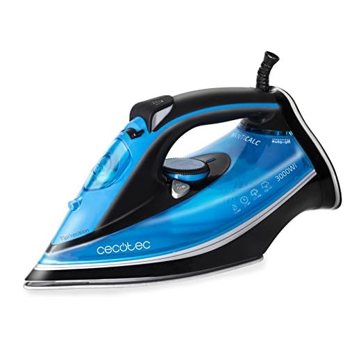 Cecotec Plancha Force Titanium 520, 3000 W, Golpe de Vapor 230 g/min, Suela TitaniumSlide, Modo Eco, Antical, 0.38 litros, Seguridad, Antigoteo, Sistema Autolimpieza, Multicolor