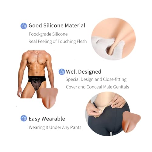 Hiding Gaff Panties Brief Shaping Silicone Camel Toe Cover for Men Crossdressing Transgender Underwear3