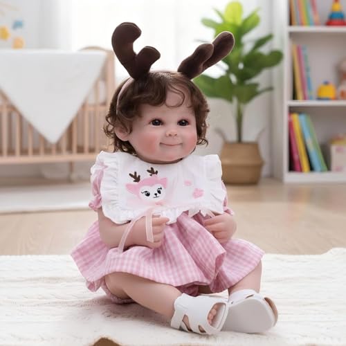Muñeca Reborn Realista de 22 Pulgadas para 3+ años miniatura 2
