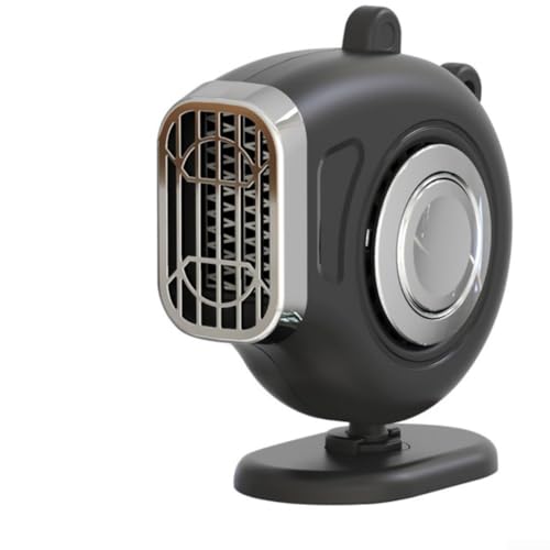 ZAMETTER Descongelador de calentador de coche de 12 V/24 V, calentadores de coche, desempañadores portátiles para parabrisas de automóviles, ventiladores antivaho con calefacción rápida y función de