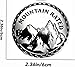 4 x 4 Metal Automotive Badge 3D Metal Emblems Round Emblem Decals Car Badge Decals Stickers Compatible with Jeep Wrangler Vehicles Trucks SUV… (Mountain-Rated)