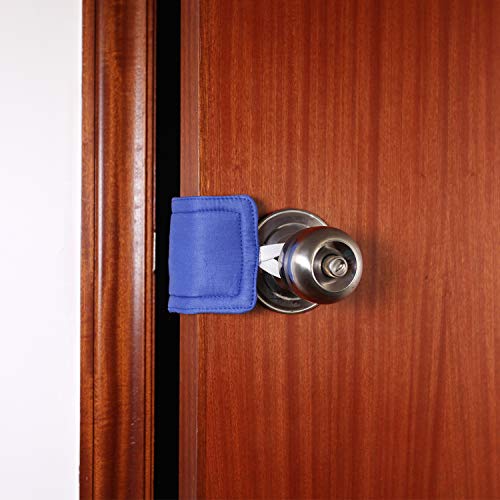 Image of Royal Blue Door Silencer & Jammer - 3 Pack Noise Reducing Door Cushions - 3.25 x 5.5 Inch