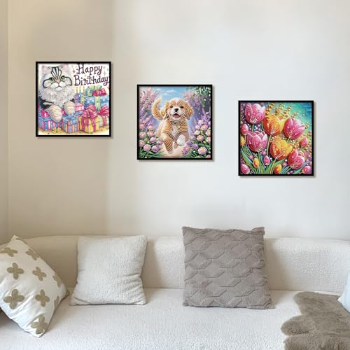 Image of AiYuanzsh 12 Pack Special Shaped Diamond Painting Kits for Adults, DIY Diamond Art Kits with Rhinestones, Assorted Pattern Diamond Painting Crafts for Beginners