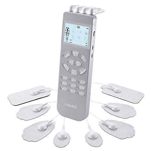 Naipo Tens Unit Muscle Stimulator,Muscle Tens EMS,Electronic Massager Pulse,FDA, Dual Channel,6 Mass - //coolthings.us