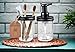 SheeChung Bathroom Accessories, Toothbrush Holder, Foaming Soap Dispenser, Bathroom Decor, Bathroom Accessory Set, Dish Soap Dispenser for Bathroom, Kitchen Sink - Black