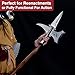 Armory Replicas™ Coup De Grâce Medieval Triple Edge Templar Knight Halberd Spearhead, Functional Historical Replica, Predrilled for Custom Handle, High Carbon Steel, 22.86 Inches