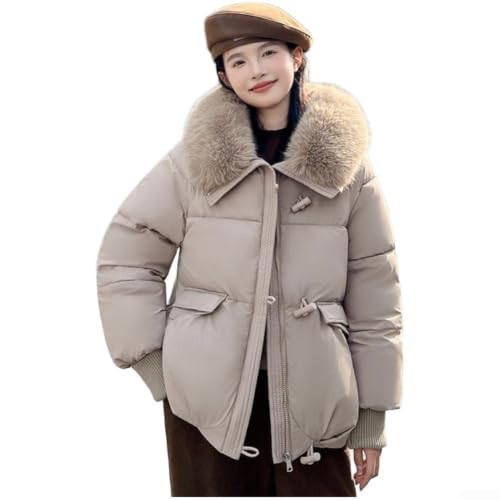 Parka épaisse femme grand col pour contrer le froid quotidien en taille L